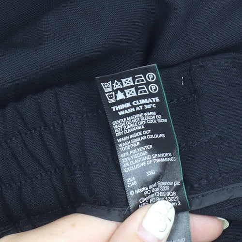 Marks and Spencer Women's Black Trousers Size 20 Regular