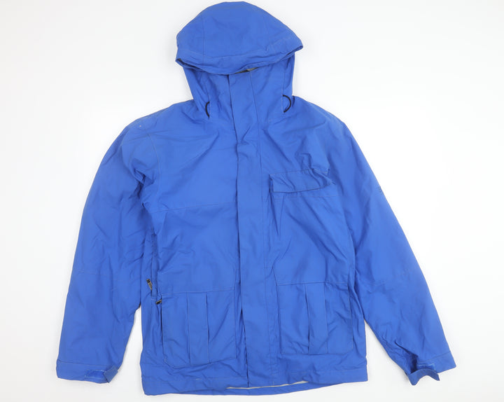 Bonfire Men's Blue Hooded Puffer Jacket S