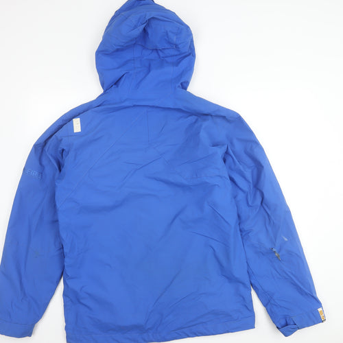 Bonfire Men's Blue Hooded Puffer Jacket S