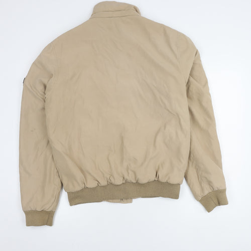 SLAM Men's Beige Bomber Jacket S - Casual Retro Style