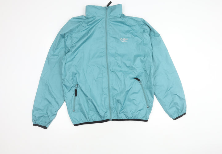 Cotton Traders Unisex Blue Windbreaker Jacket L