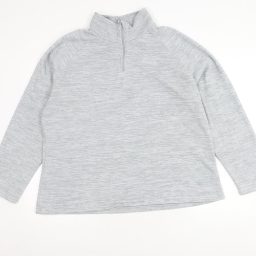 Mountain Warehouse Grey 1/2 Zip Unisex Sweatshirt