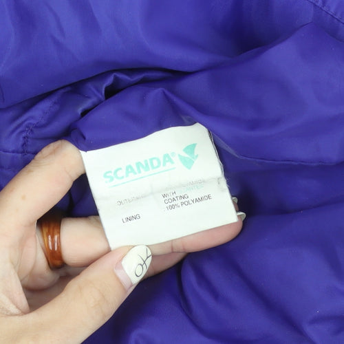 Scanda Unisex Purple Windbreaker Jacket M
