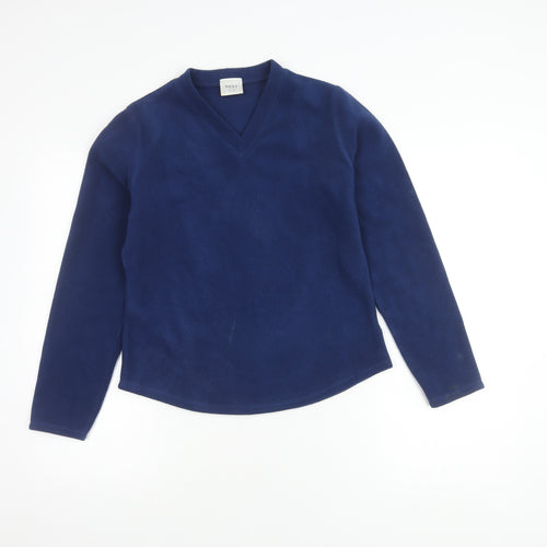 Next Women's Blue Fleece Pullover Sweater Size 12