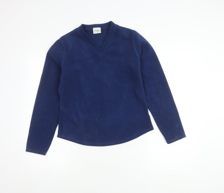 Next Women's Blue Fleece Pullover Sweater Size 12