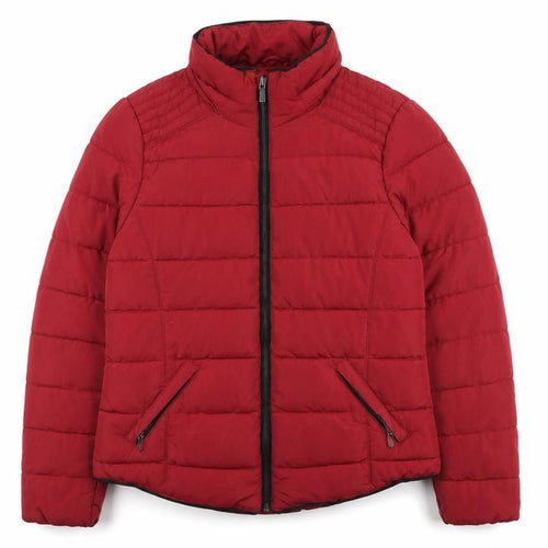 Mango Women's Red Puffer Jacket Medium Casual Style