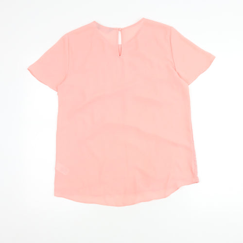 Dorothy Perkins Women Pink Round Neck Top