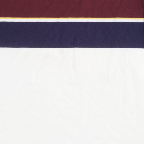 Men's XL Striped Multicoloured Polo Shirt