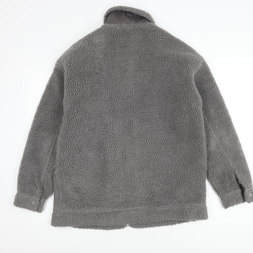 Missguided Women's Grey Mid-Length Jacket Size 8