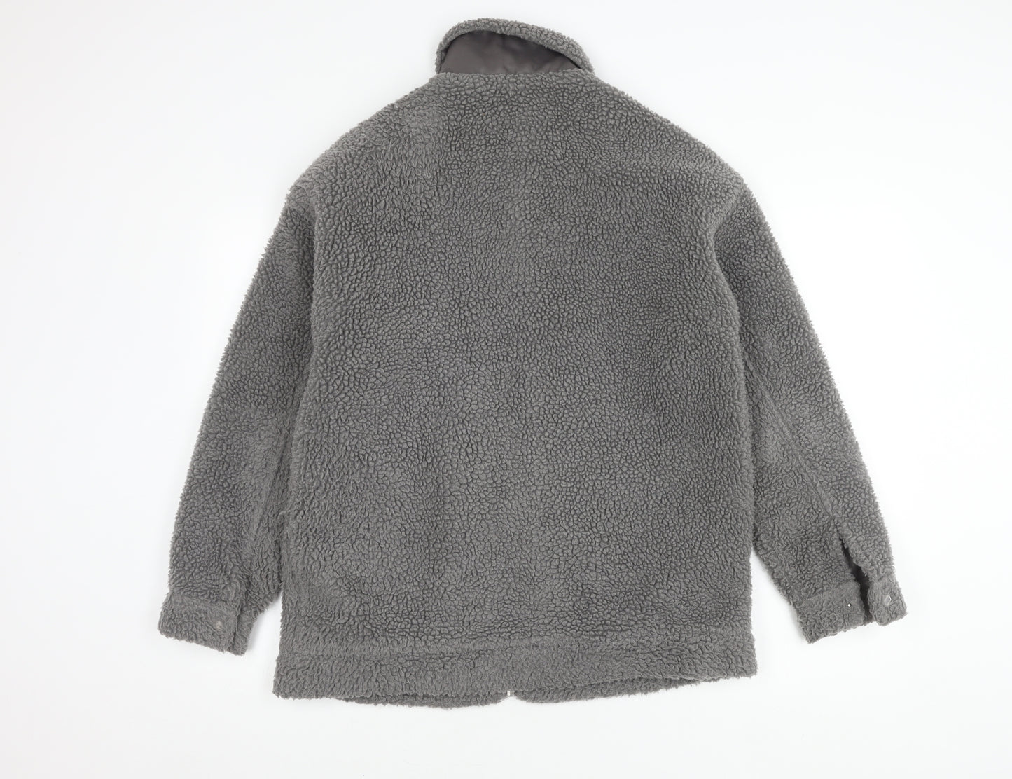 Missguided Women's Grey Mid-Length Jacket Size 8