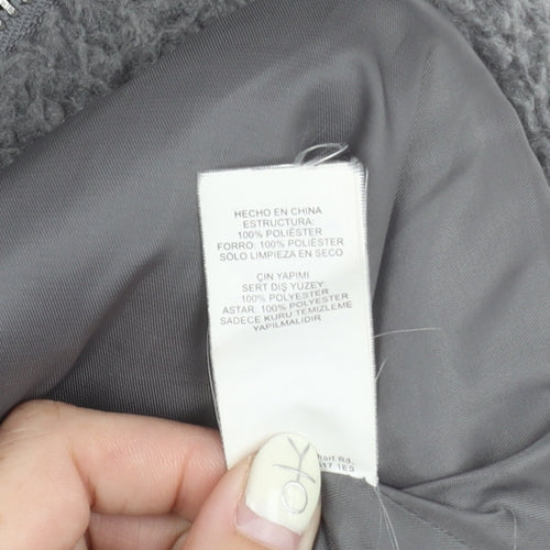 Missguided Women's Grey Mid-Length Jacket Size 8