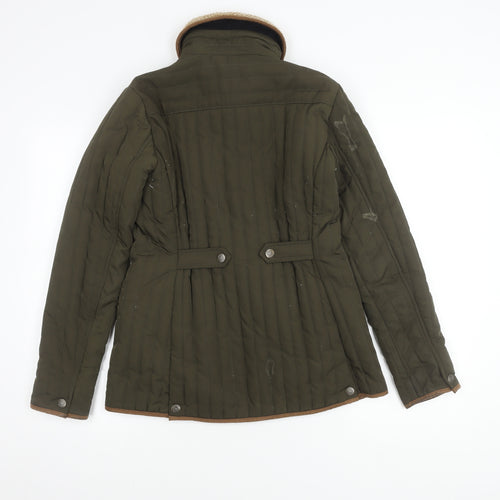 Crew Clothing Co. Women's Green Jacket Size 10, Padded