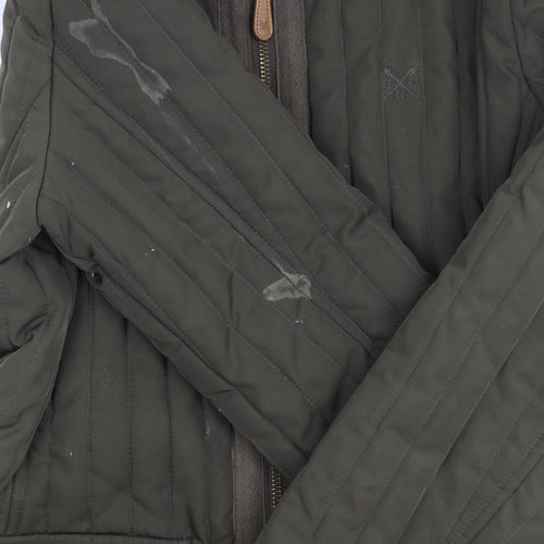 Crew Clothing Co. Women's Green Jacket Size 10, Padded