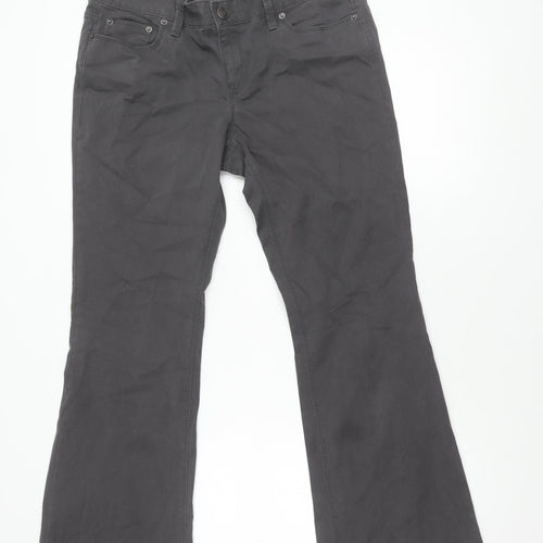 Loft Women's Grey Straight Trousers, Size 8, Casual