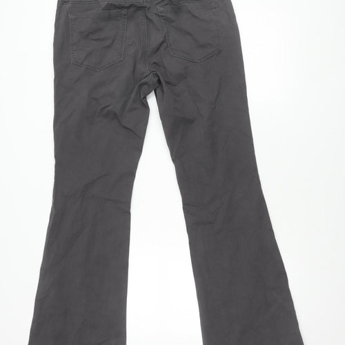 Loft Women's Grey Straight Trousers, Size 8, Casual