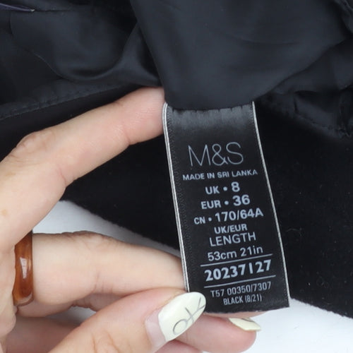 Marks and Spencer Women's Black Pencil Skirt Size 8