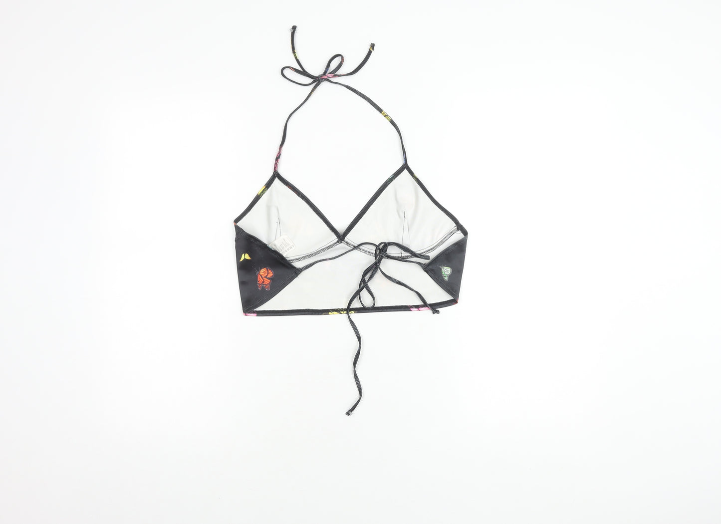 Motel Women's Black Butterfly Camisole L Halter Top