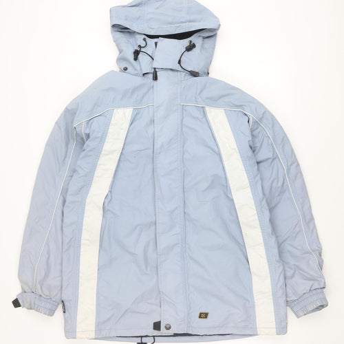 Outdoor Scene Women's Blue M Ski Jacket, Hooded, Waterproof