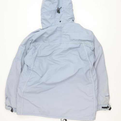 Outdoor Scene Women's Blue M Ski Jacket, Hooded, Waterproof