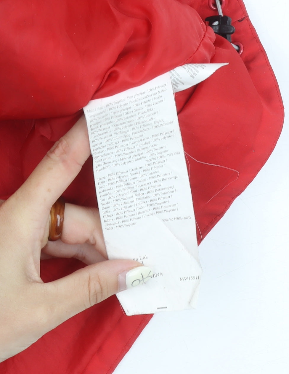 Regatta Women's Red Waterproof Rain Jacket Size 16