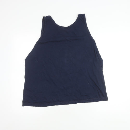 CAMPRI Men's Blue Sports Vest, L - Graphic University Tee