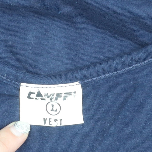 CAMPRI Men's Blue Sports Vest, L - Graphic University Tee