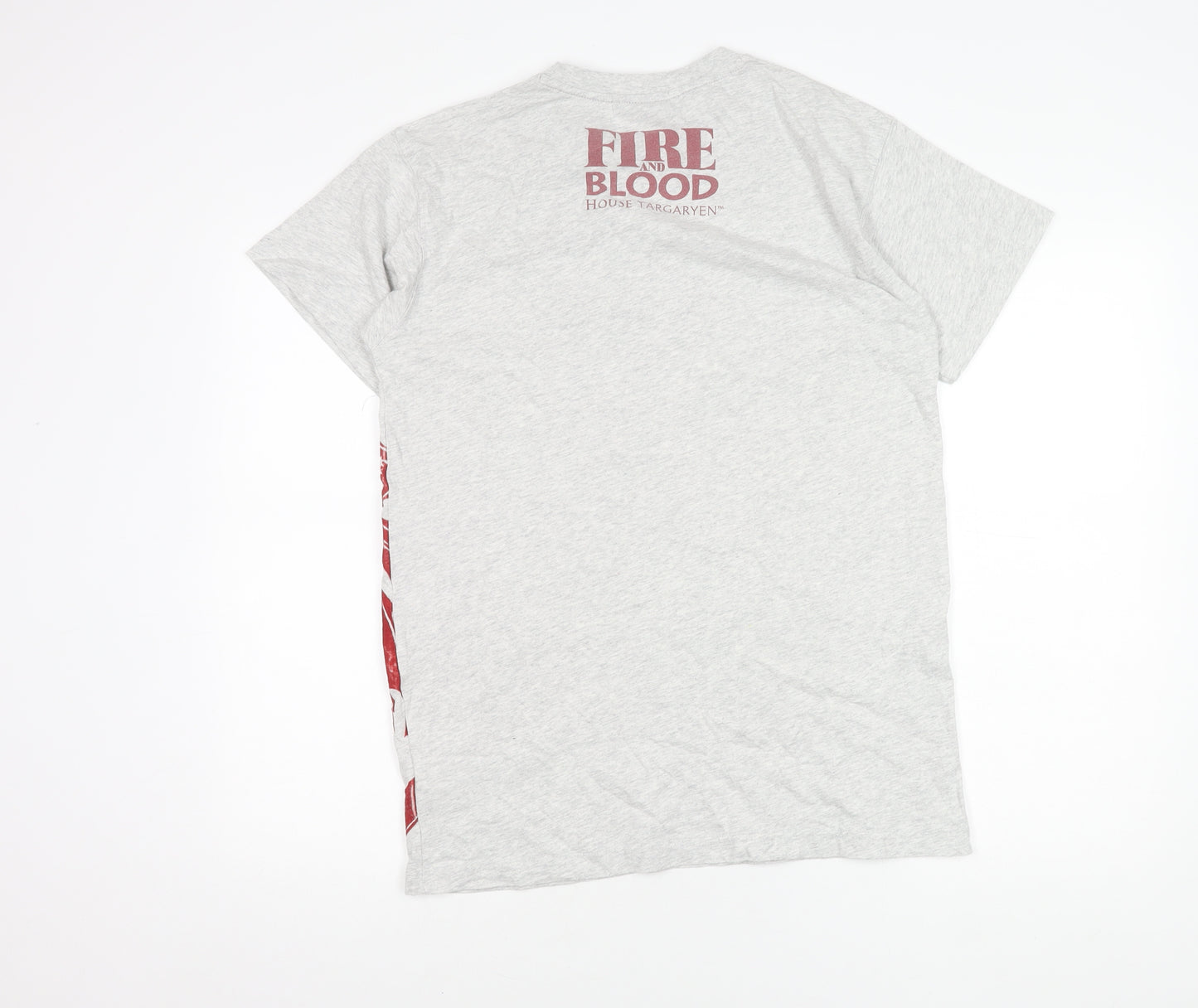 Game of Thrones Men's Grey T-Shirt M - Dragon Print