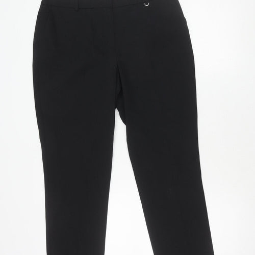 Dorothy Perkins Black Women's Straight Trousers Size 12