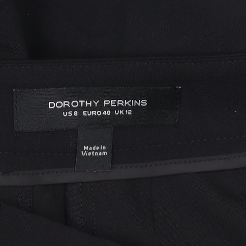Dorothy Perkins Black Women's Straight Trousers Size 12