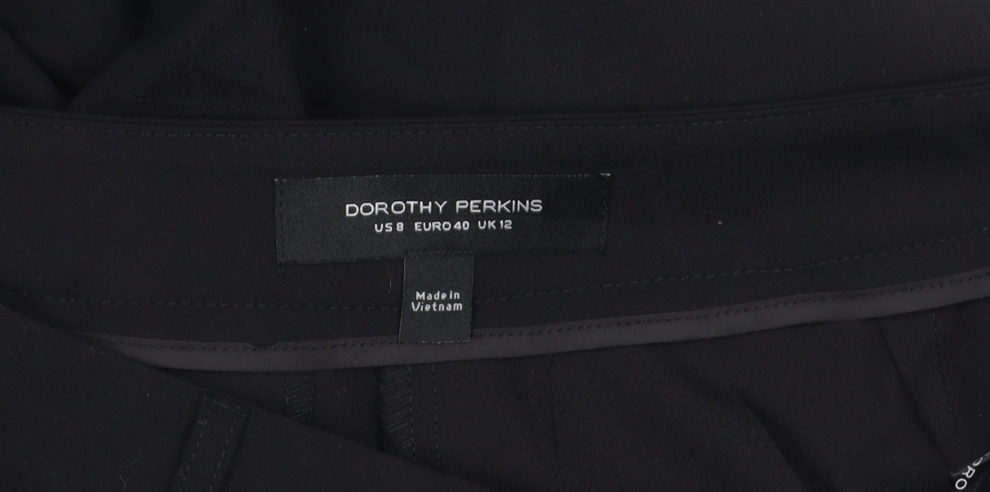 Dorothy Perkins Black Women's Straight Trousers Size 12