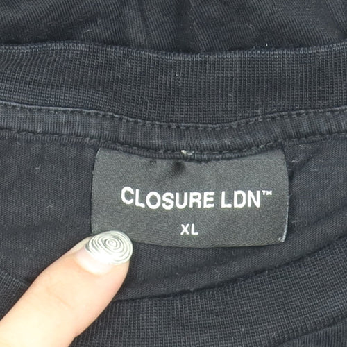 Closure LDN Men's Black XL Graphic Funny T-Shirt