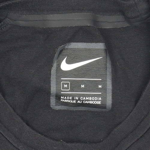 Nike Men's Black Medium Crew Neck T-Shirt