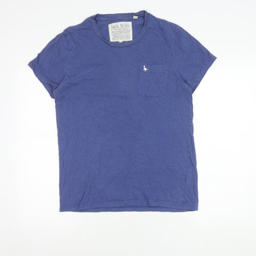 Jack Wills Men's Blue M Short Sleeve Crew Neck T-Shirt