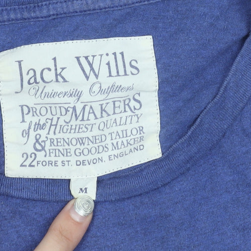 Jack Wills Men's Blue M Short Sleeve Crew Neck T-Shirt