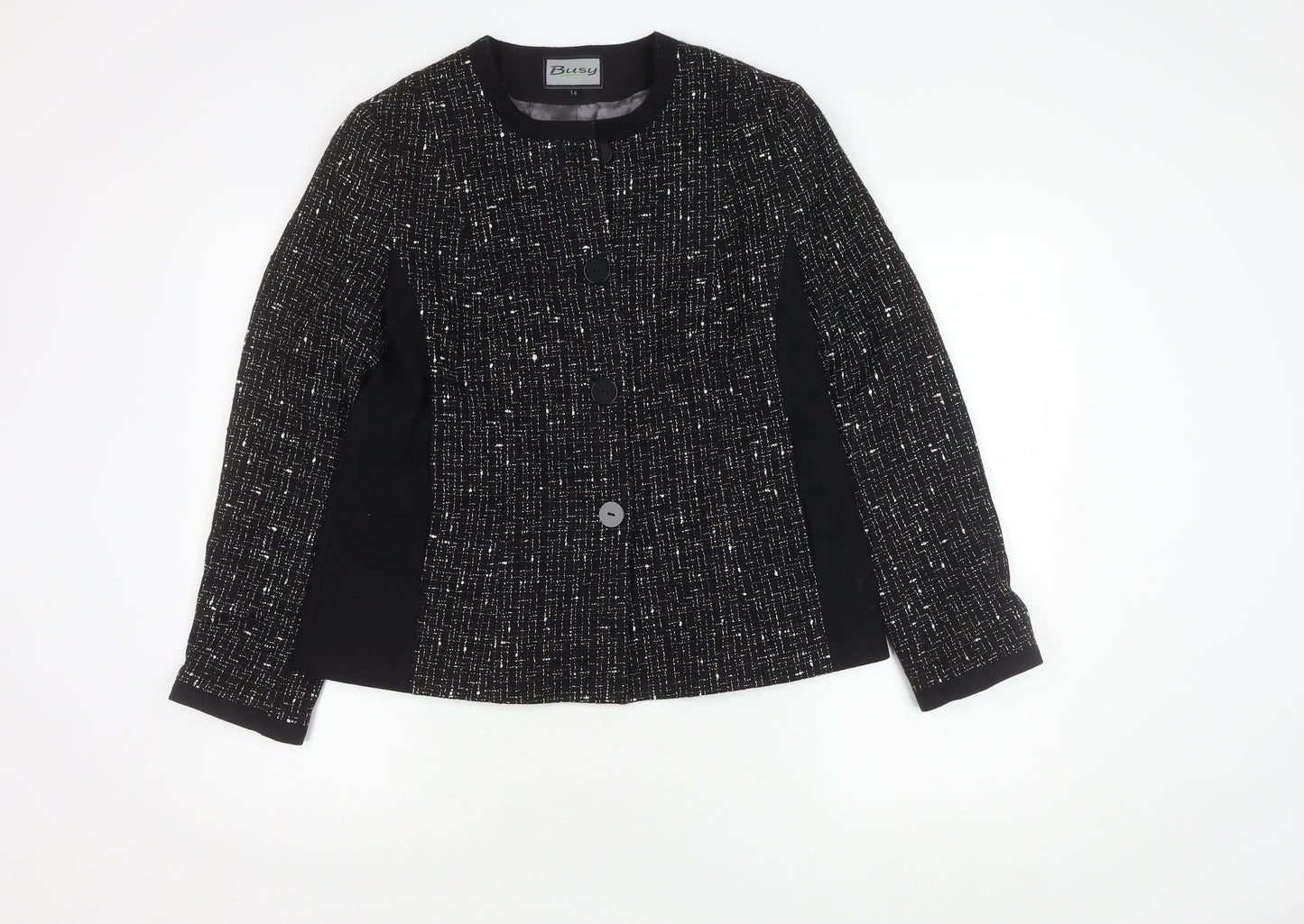Busy Women's Black Suit Jacket Size 14 - Business Attire