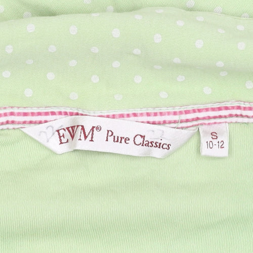 EWM Pure Classics Women's Green Polka Dot Polo, Size 10-12