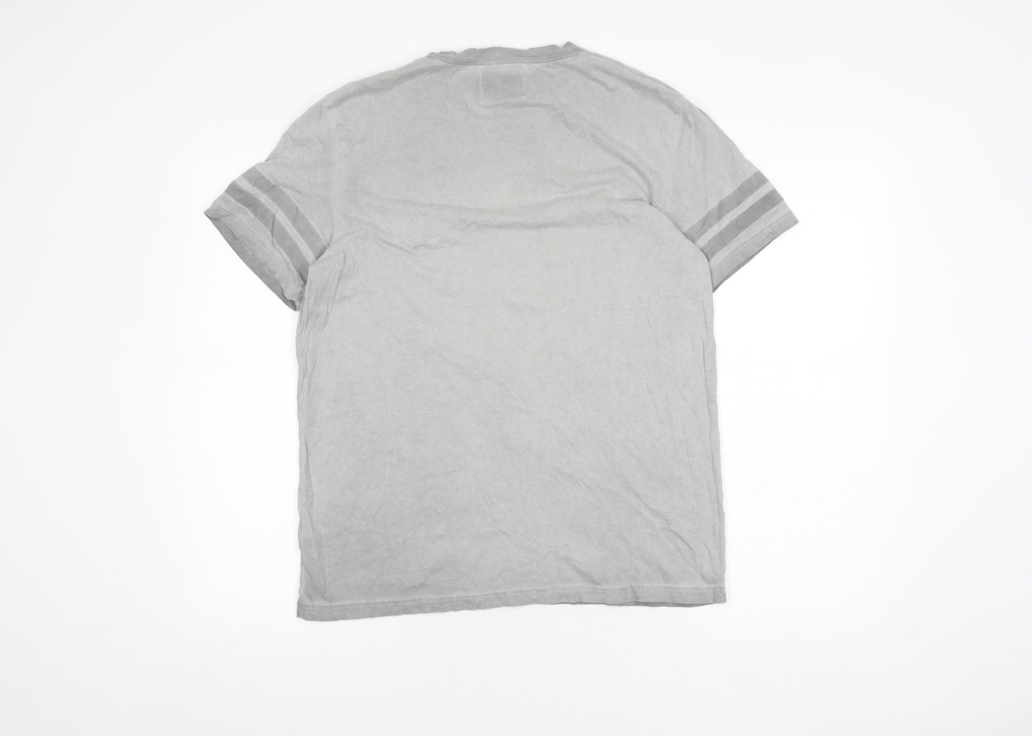 Burton Menswear Men's Grey Graphic T-Shirt, Size M