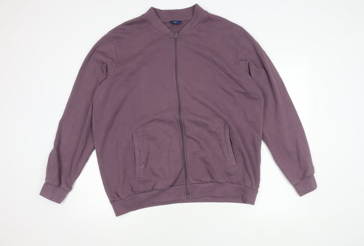 Cotton Traders Men's Purple XL Bomber Jacket