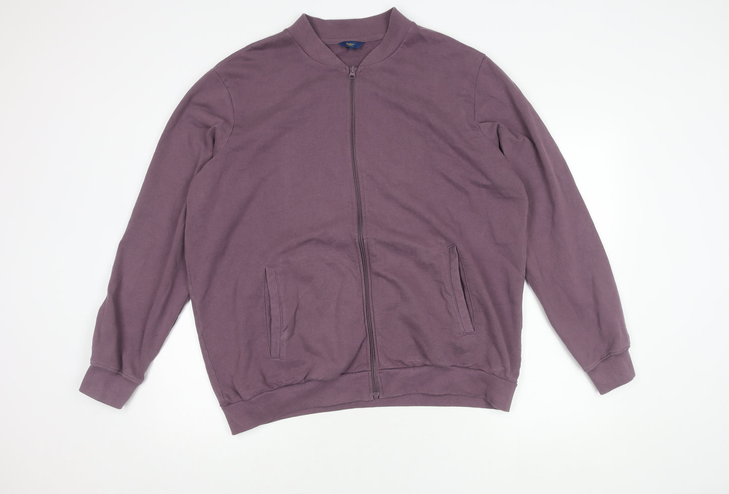 Cotton Traders Men's Purple XL Bomber Jacket