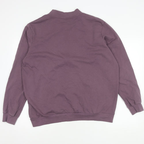 Cotton Traders Men's Purple XL Bomber Jacket