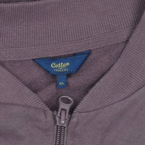 Cotton Traders Men's Purple XL Bomber Jacket