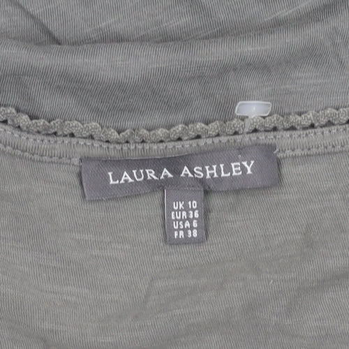 Laura Ashley Women's Grey Crochet Tank Size 10