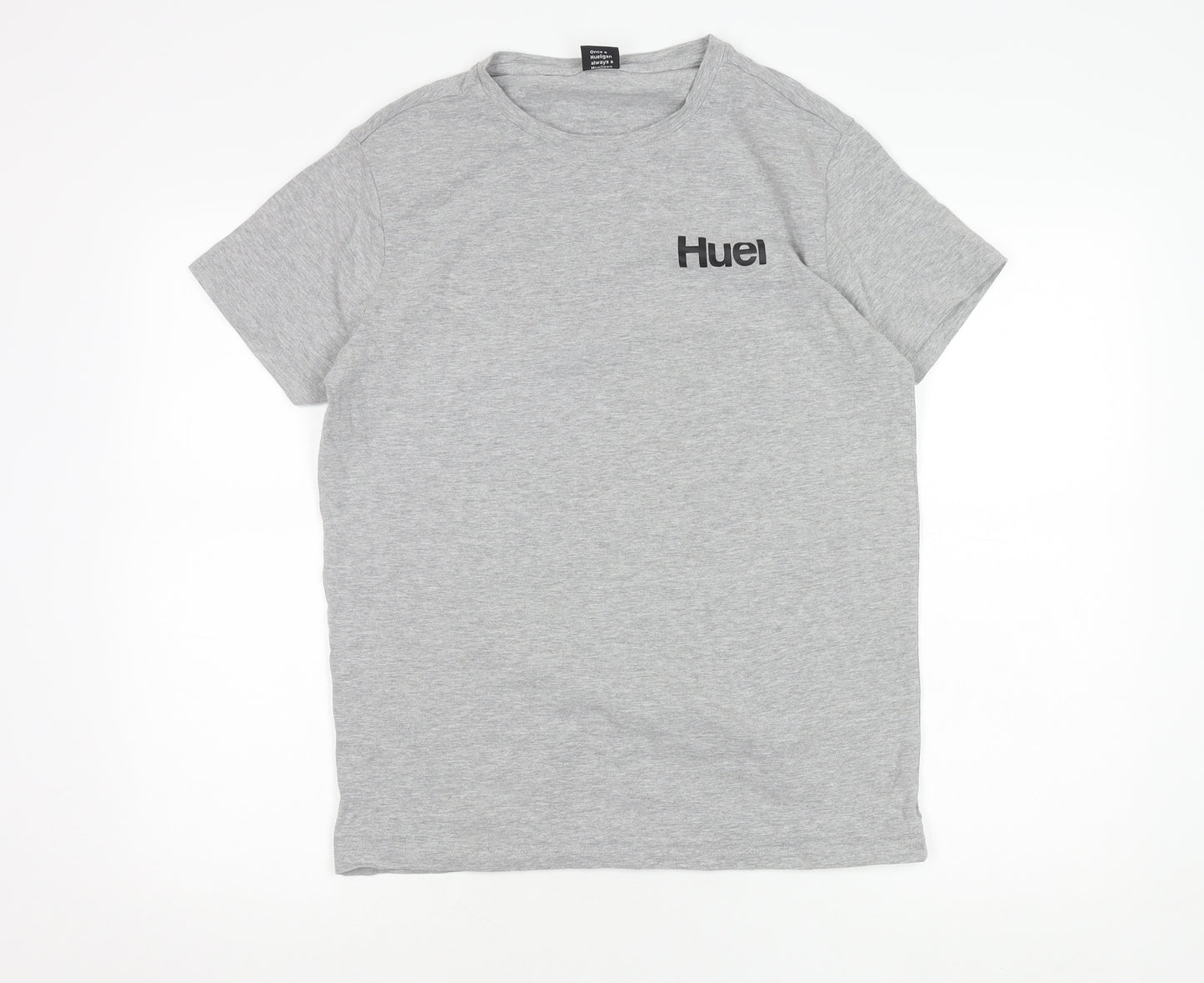 Huel Grey Men's Medium Crew Neck T-Shirt