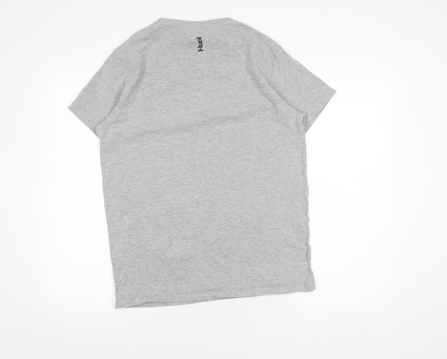 Huel Grey Men's Medium Crew Neck T-Shirt