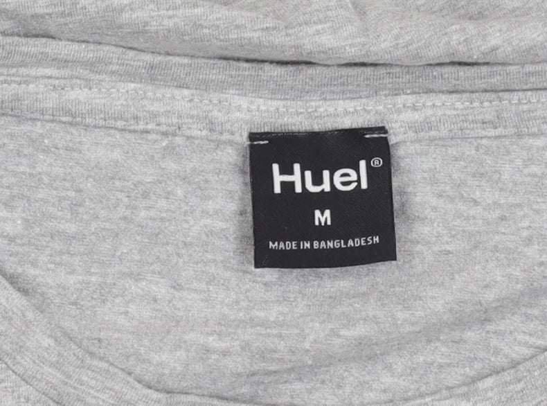 Huel Grey Men's Medium Crew Neck T-Shirt