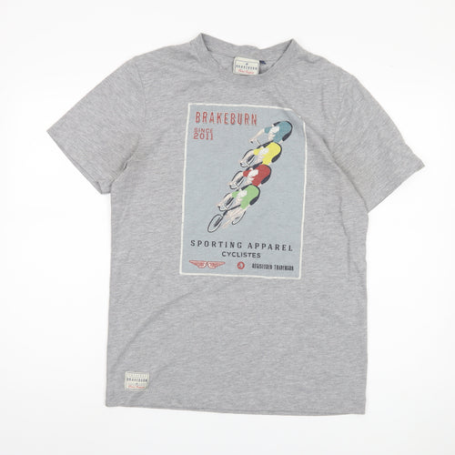 Brakeburn Men's Grey Medium Graphic T-Shirt