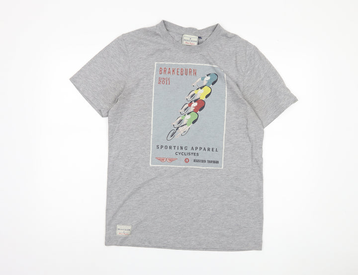 Brakeburn Men's Grey Medium Graphic T-Shirt