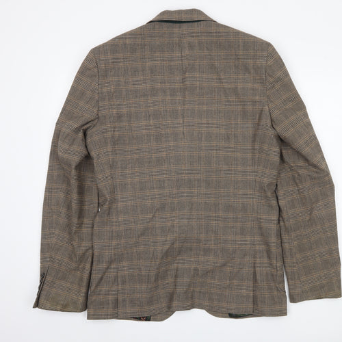 Next Men's Brown Check Blazer Size 40L