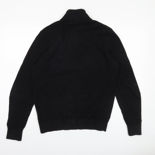 Jeff Banks Men's Black M Waffle-Knit Jumper