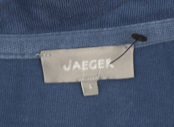 Jaeger Men's Blue Polo Shirt L - Casual Summer Wear